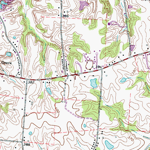 Topographic Map of Owen School (historical), TN