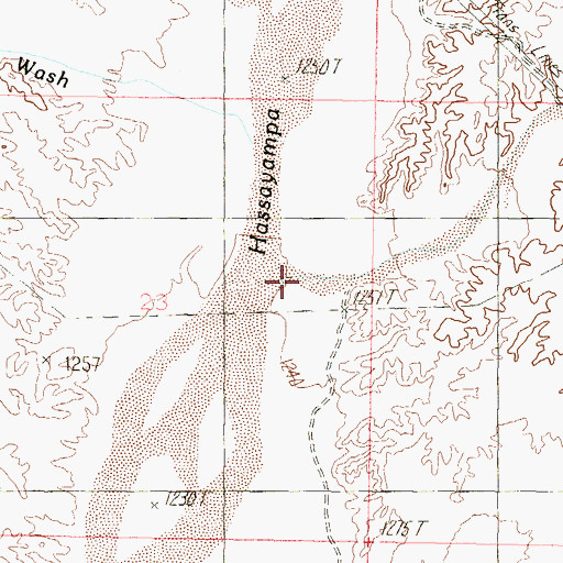Topographic Map of Wagner Wash, AZ
