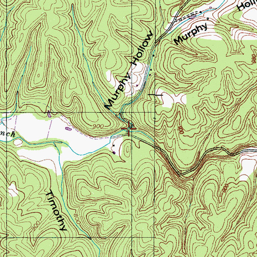 Topographic Map of Murphy Hollow, TN