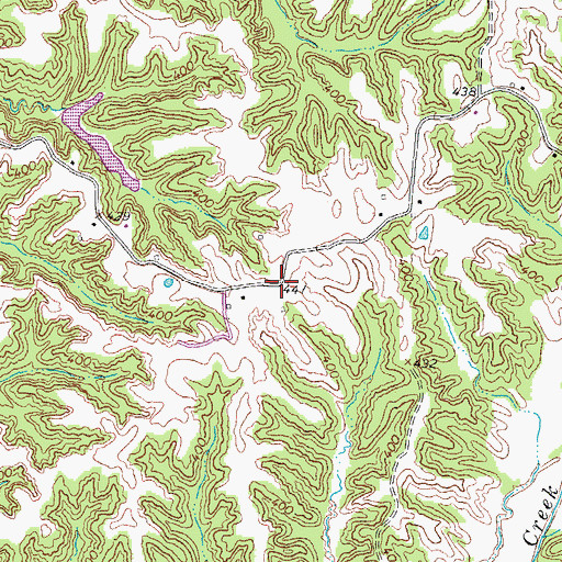 Topographic Map of Bethel (historical), TN