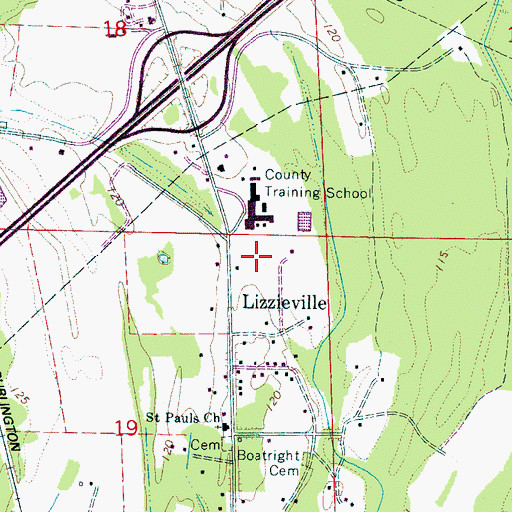 Topographic Map of Paramount High School (historical), AL