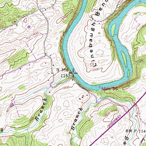 Topographic Map of Dry Branch, TN