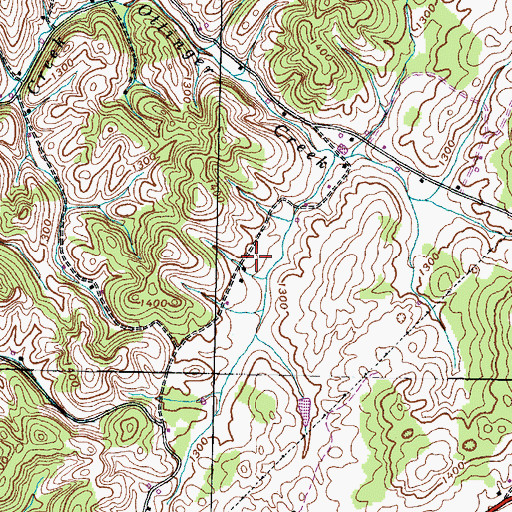 Topographic Map of Ottinger School (historical), TN