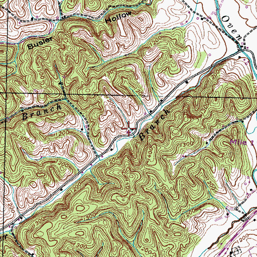 Topographic Map of Goodwater School (historical), TN