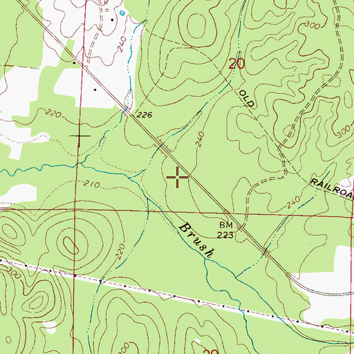 Topographic Map of Rosenwald School (historical), AL