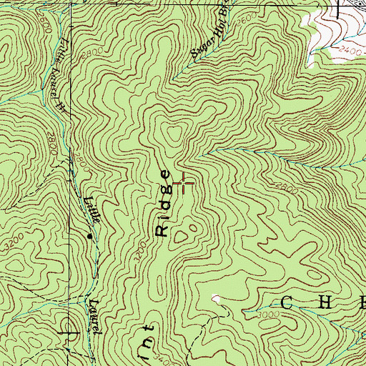 Topographic Map of Flint Ridge, TN