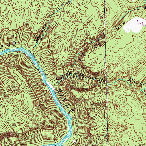 Topographic Map of Lin Branch, TN