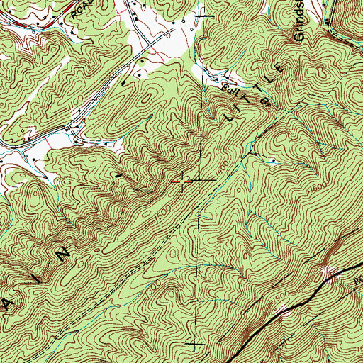 Topographic Map of Little Mountain, TN