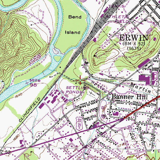 Topographic Map of Spring Branch, TN