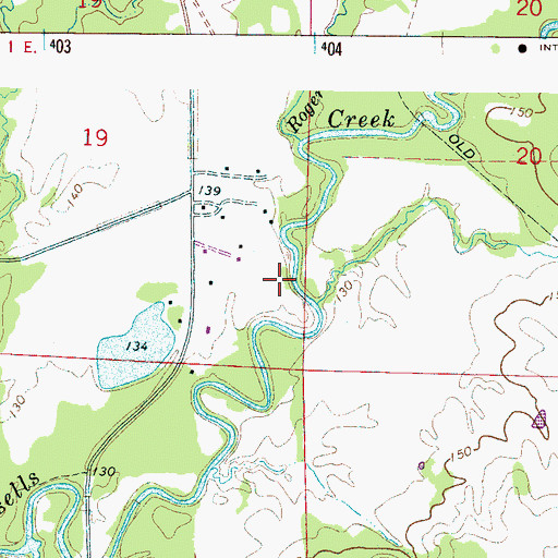 Topographic Map of Trussells Mills (historical), AL