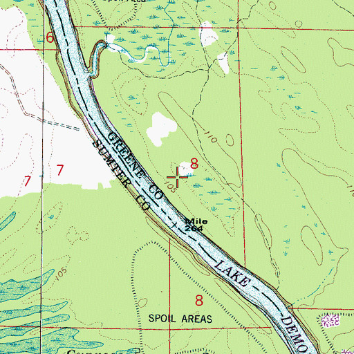 Topographic Map of Turkey Roost (historical), AL