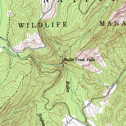 Topographic Map of Yellow Creek, TN