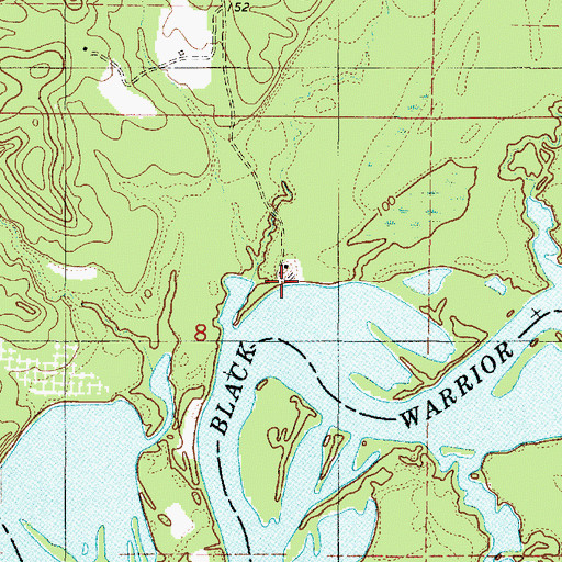 Topographic Map of Z Loggans Landing (historical), AL