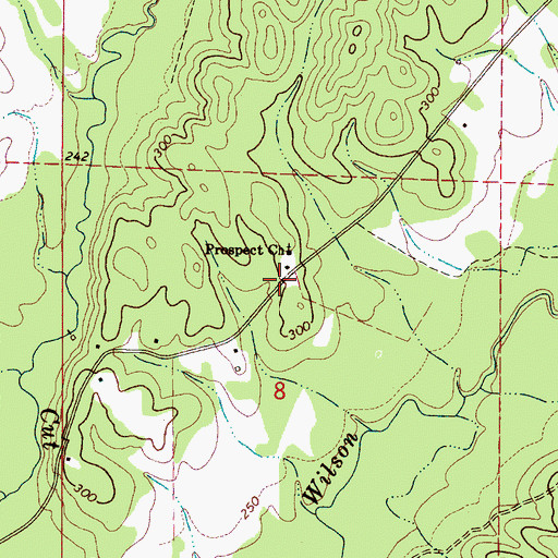 Topographic Map of Baxter, AL