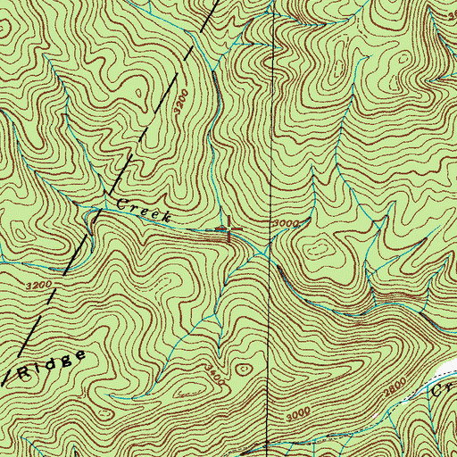 Topographic Map of Blockstand Creek, TN