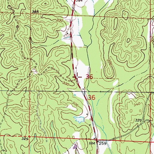 Topographic Map of Liberty Grace Church, AL
