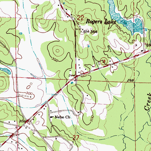 Topographic Map of Molloy, AL
