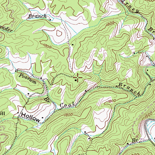 Topographic Map of Davis School, TN