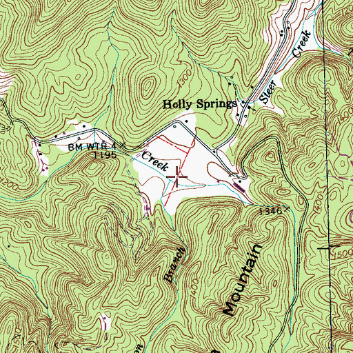 Topographic Map of Edmunson Branch, TN