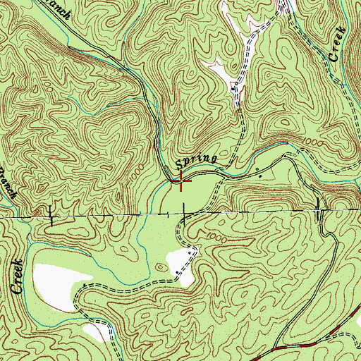 Topographic Map of Ellis Branch, TN