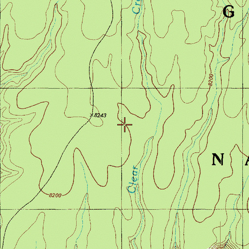 Topographic Map of Walhalla Plateau, AZ