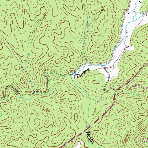 Topographic Map of Hobbs Hole Branch, TN