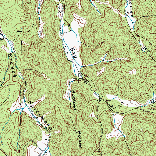 Topographic Map of Hootowl Hollow, TN