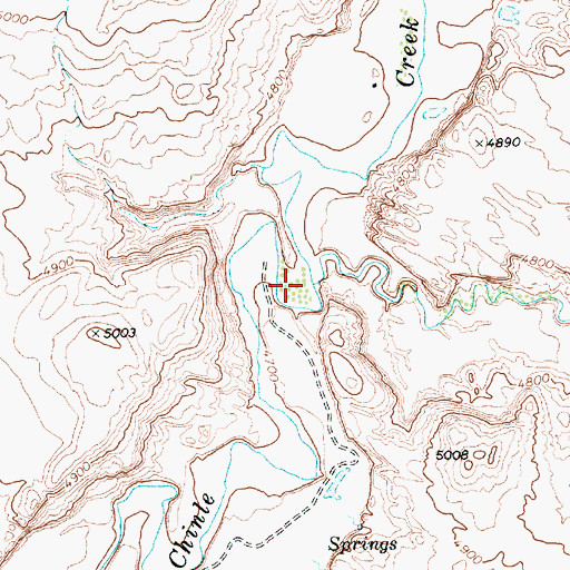 Topographic Map of Walker Creek, AZ