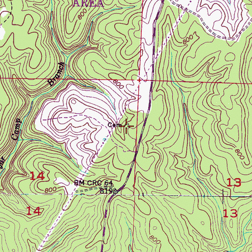 Topographic Map of Key Underwood Coondog Memorial Park, AL
