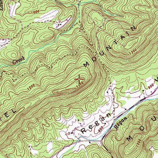 Topographic Map of Laurel Mountain, TN