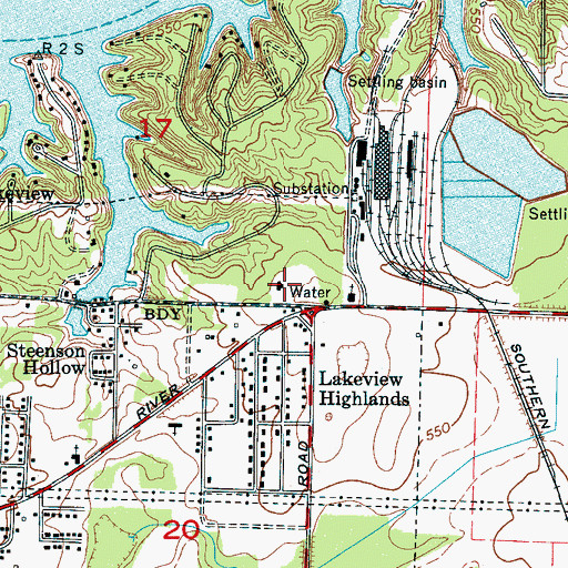 Topographic Map of Fowler Elementary School, AL