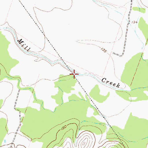 Topographic Map of Constance Creek, TX