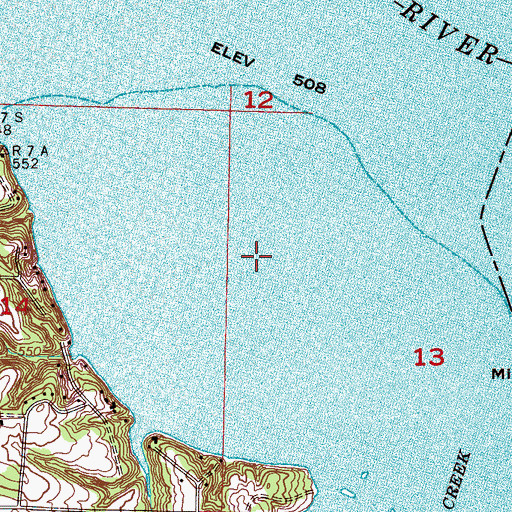Topographic Map of Hog Island (historical), AL
