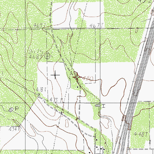 Topographic Map of A G Salman, TX