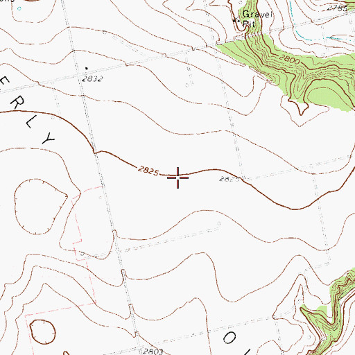 Topographic Map of Ackerly Oil Field, TX