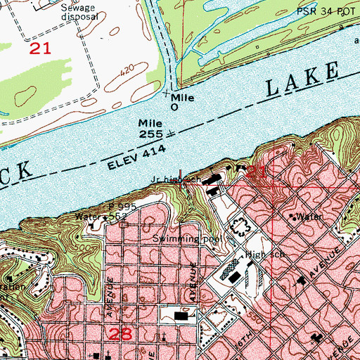 Topographic Map of Jackson Hollow, AL