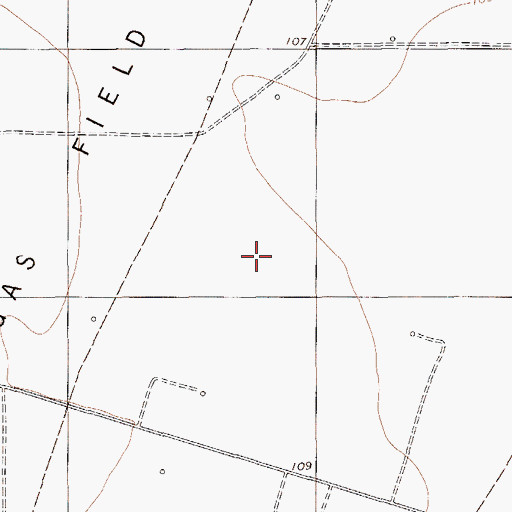 Topographic Map of Agua Dulce Stratton Oil and Gas Field, TX