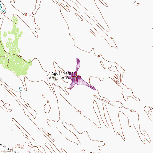 Topographic Map of Agua Negra Artesian Well, TX