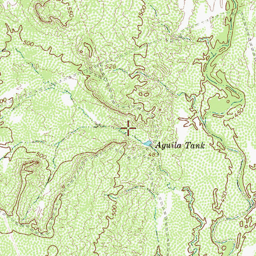 Topographic Map of Aguila Tank, TX