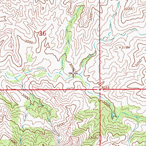 Topographic Map of Walker Springs Canyon, AZ
