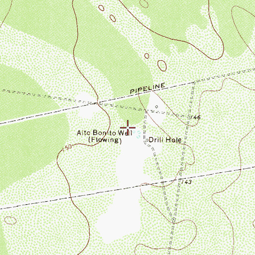 Topographic Map of Alto Bonito Well, TX