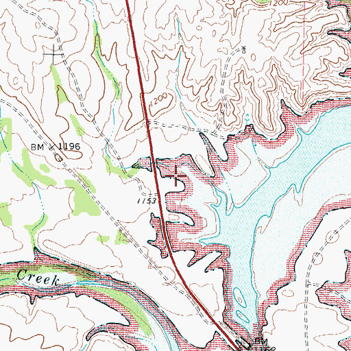 Topographic Map of Amistad National Recreation Area, TX