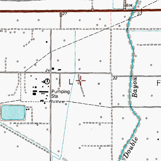 Topographic Map of Anahuac Oil Field, TX