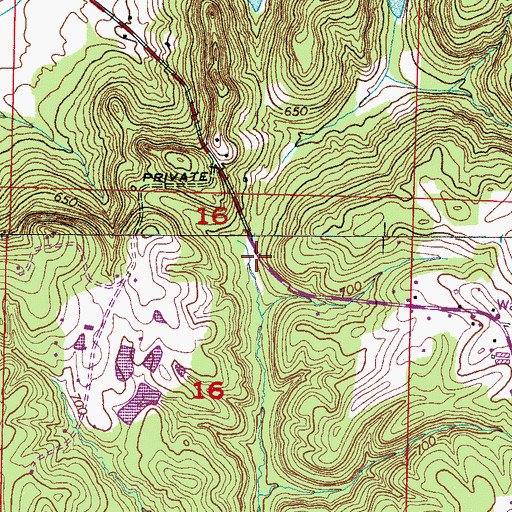 Topographic Map of McCorkles Gap, AL
