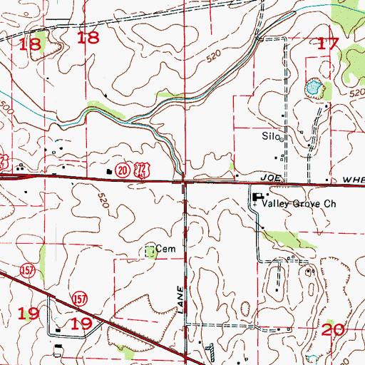 Topographic Map of McReynolds Crossroads, AL