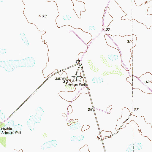 Topographic Map of Anita Artesian Well, TX