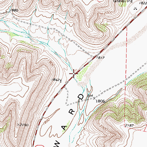 Topographic Map of Antone Canyon, TX