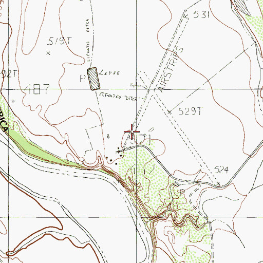 Topographic Map of Apache Ranch, TX