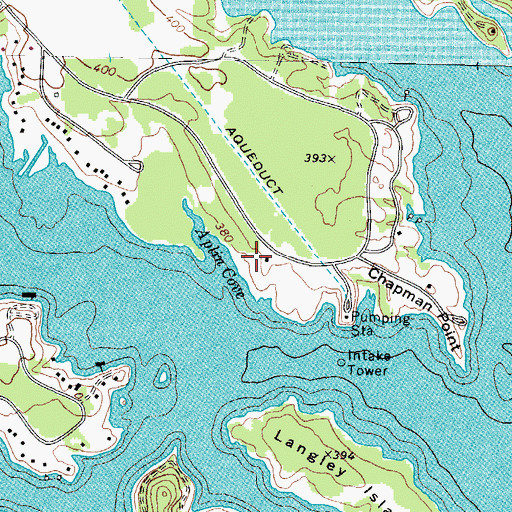 Topographic Map of Aplin Cove, TX