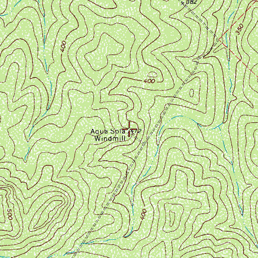 Topographic Map of Aqua Sola Windmill, TX